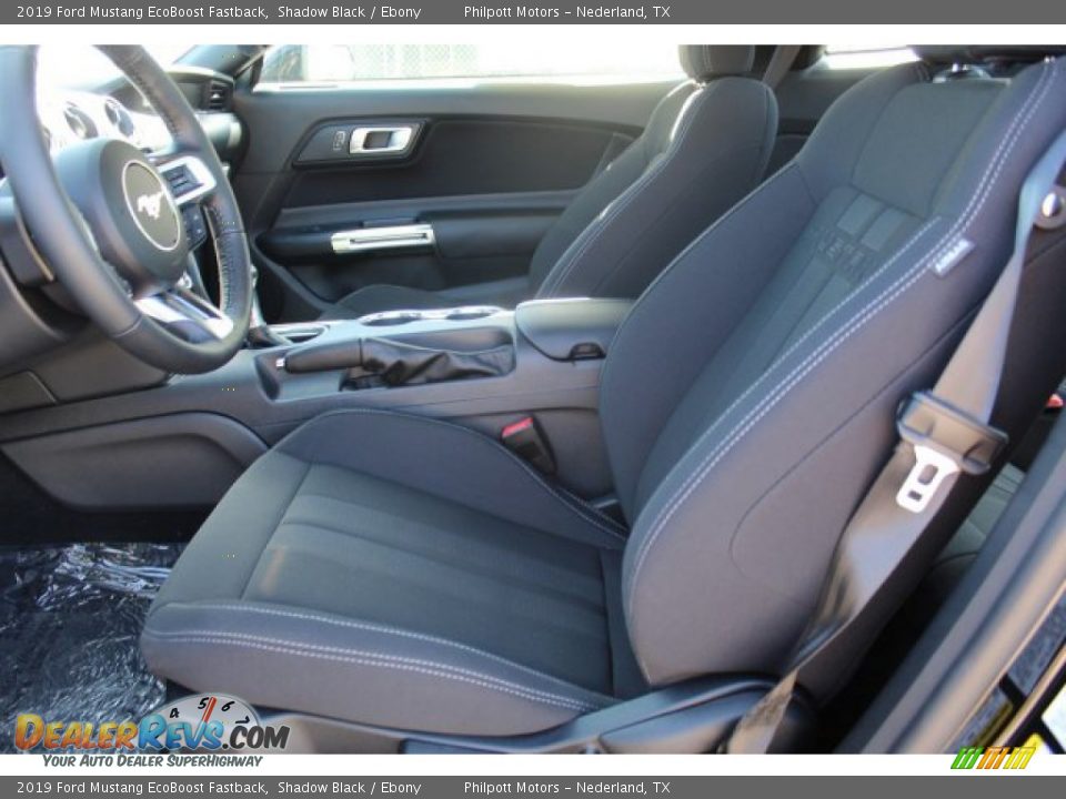 2019 Ford Mustang EcoBoost Fastback Shadow Black / Ebony Photo #9