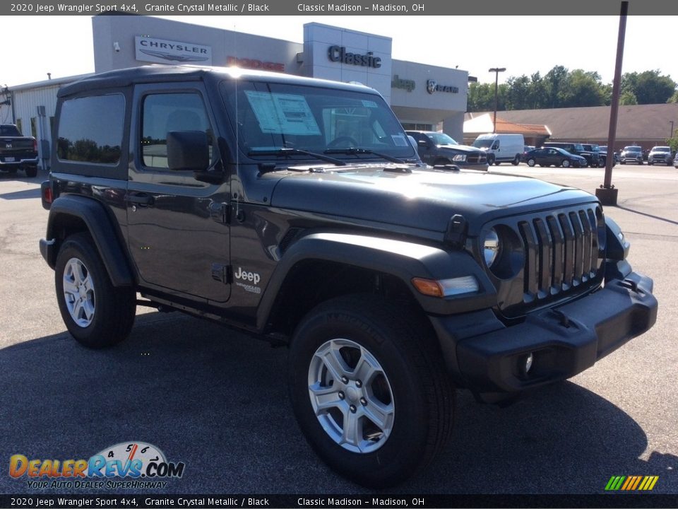 2020 Jeep Wrangler Sport 4x4 Granite Crystal Metallic / Black Photo #1