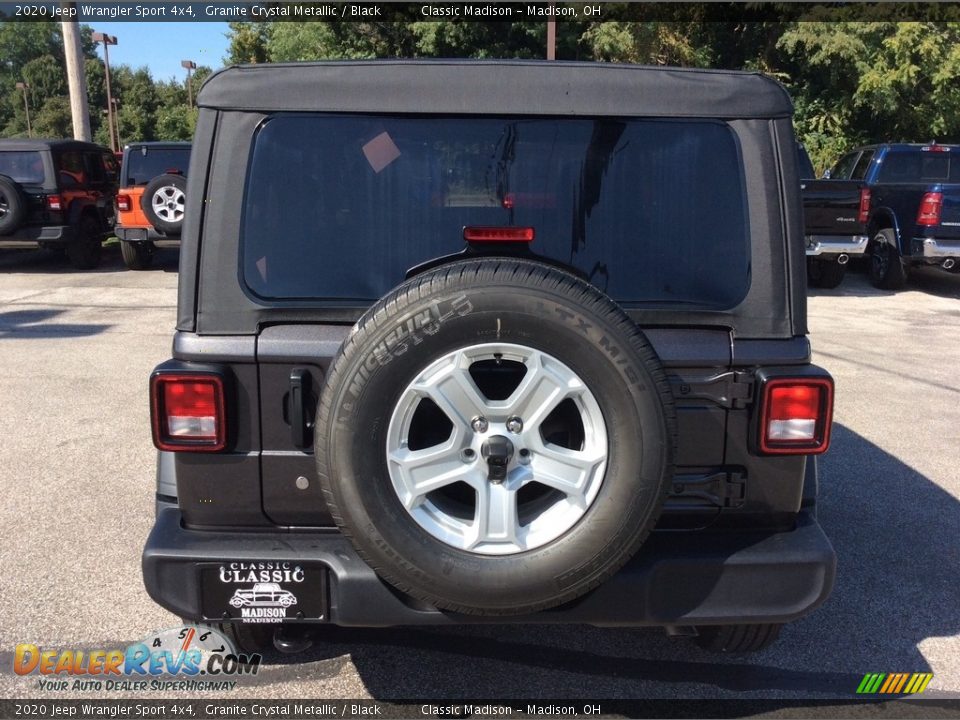 2020 Jeep Wrangler Sport 4x4 Granite Crystal Metallic / Black Photo #8