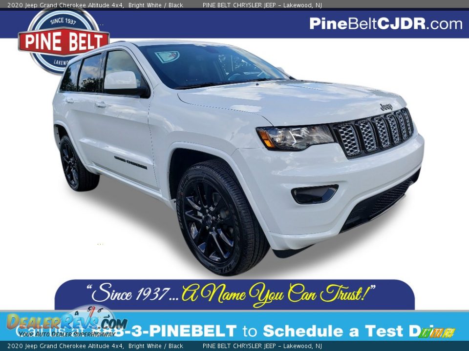 2020 Jeep Grand Cherokee Altitude 4x4 Bright White / Black Photo #1