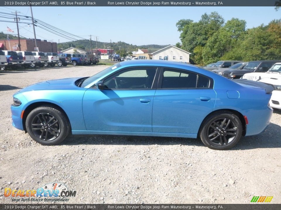 2019 Dodge Charger SXT AWD B5 Blue Pearl / Black Photo #2