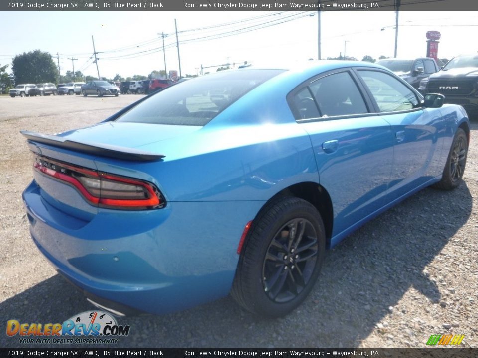 2019 Dodge Charger SXT AWD B5 Blue Pearl / Black Photo #5