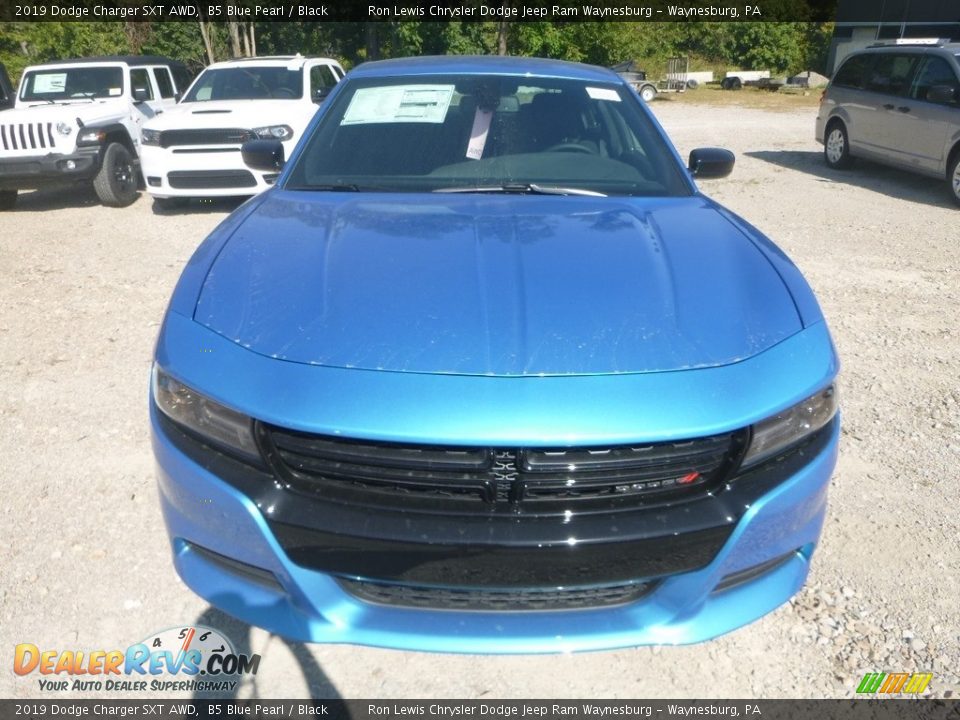 2019 Dodge Charger SXT AWD B5 Blue Pearl / Black Photo #8