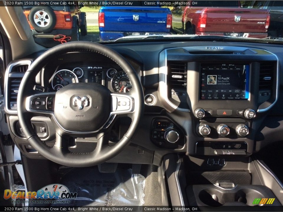2020 Ram 1500 Big Horn Crew Cab 4x4 Bright White / Black/Diesel Gray Photo #3