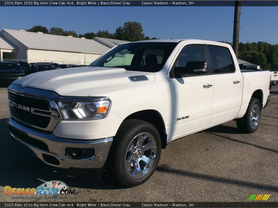 2020 Ram 1500 Big Horn Crew Cab 4x4 Bright White / Black/Diesel Gray Photo #5