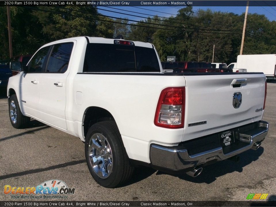 2020 Ram 1500 Big Horn Crew Cab 4x4 Bright White / Black/Diesel Gray Photo #7