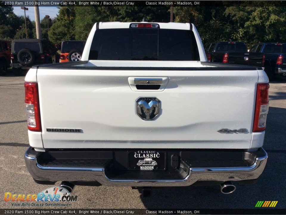 2020 Ram 1500 Big Horn Crew Cab 4x4 Bright White / Black/Diesel Gray Photo #8