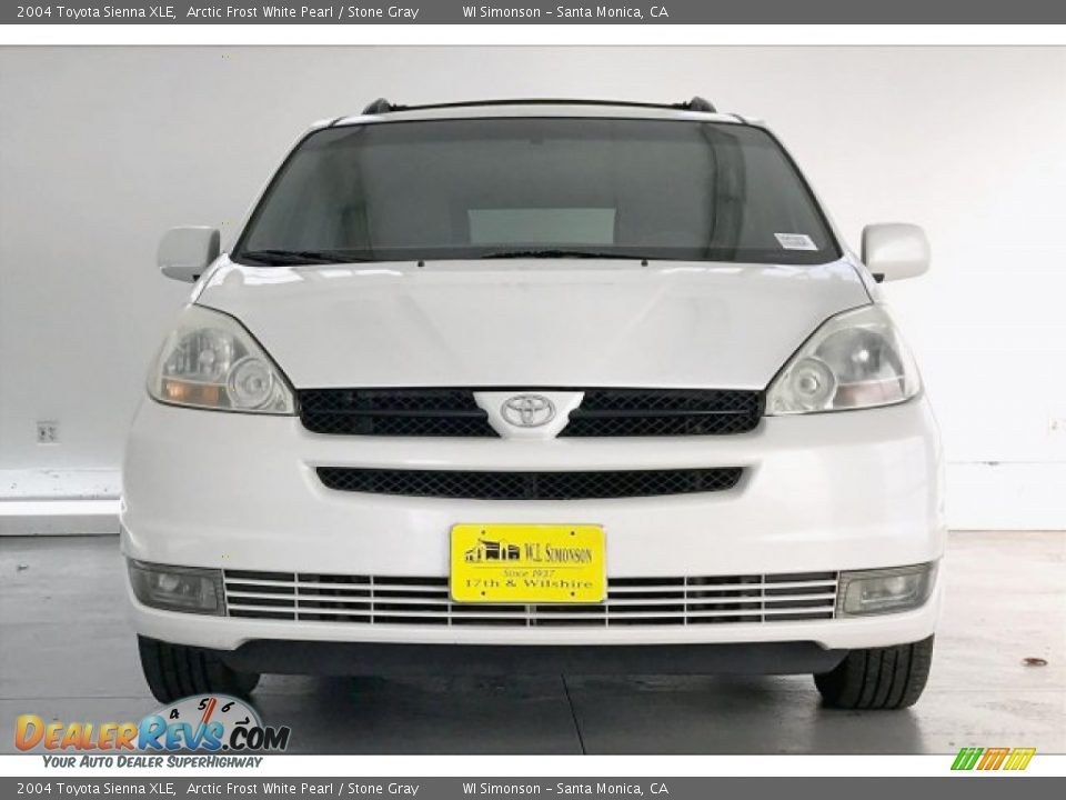 2004 Toyota Sienna XLE Arctic Frost White Pearl / Stone Gray Photo #2