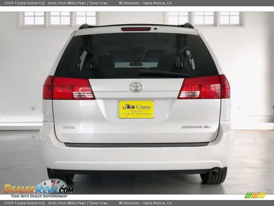 2004 Toyota Sienna XLE Arctic Frost White Pearl / Stone Gray Photo #3