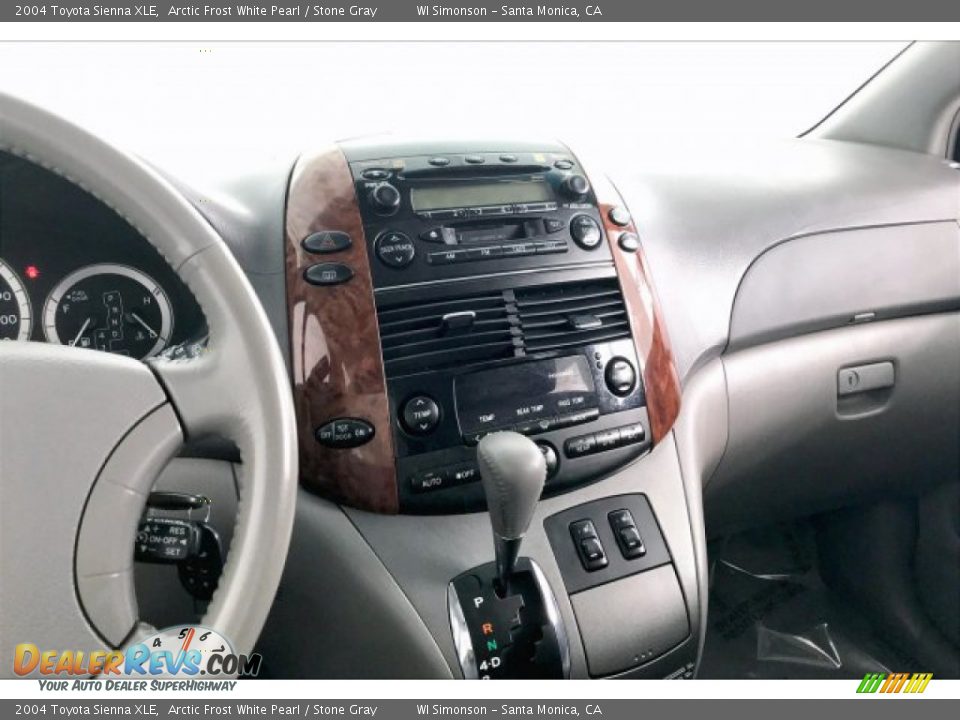2004 Toyota Sienna XLE Arctic Frost White Pearl / Stone Gray Photo #5