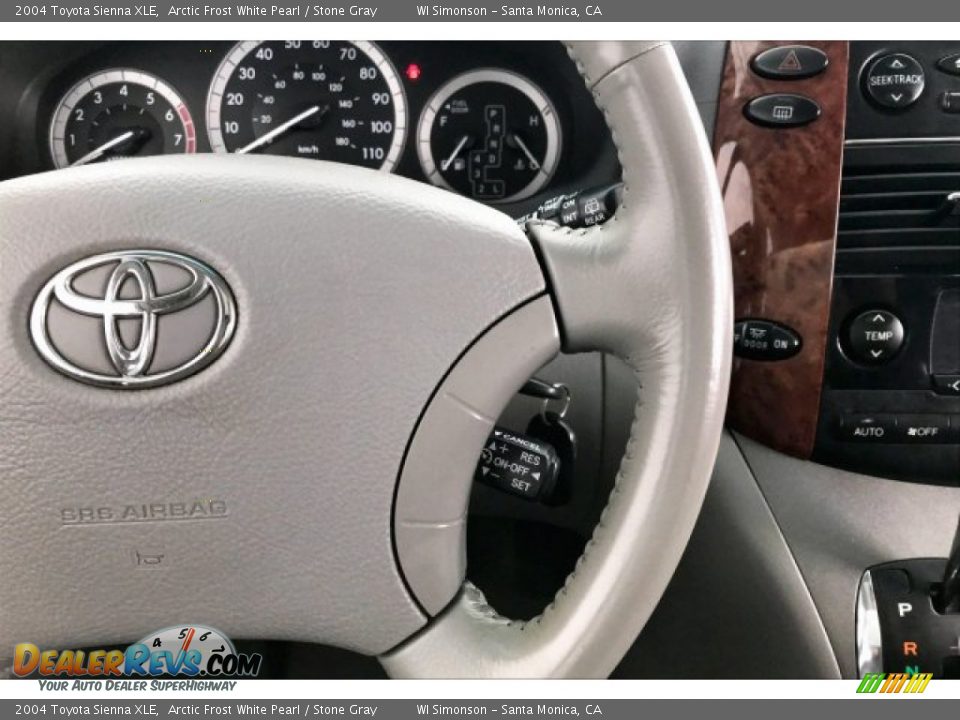 2004 Toyota Sienna XLE Arctic Frost White Pearl / Stone Gray Photo #19