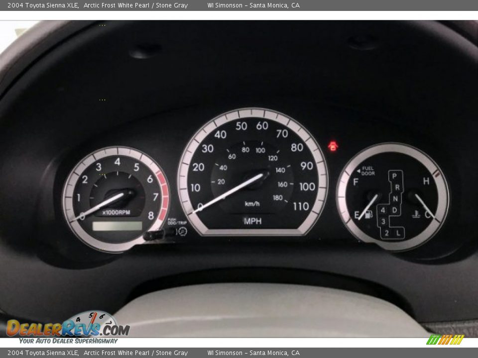 2004 Toyota Sienna XLE Arctic Frost White Pearl / Stone Gray Photo #20