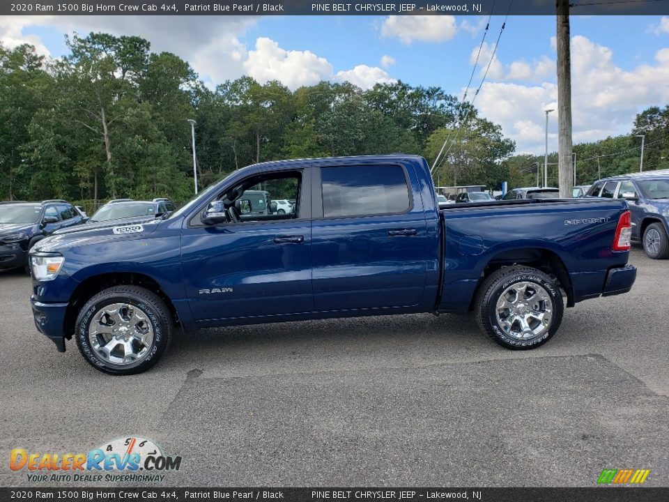 2020 Ram 1500 Big Horn Crew Cab 4x4 Patriot Blue Pearl / Black Photo #3