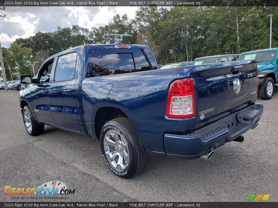 2020 Ram 1500 Big Horn Crew Cab 4x4 Patriot Blue Pearl / Black Photo #4