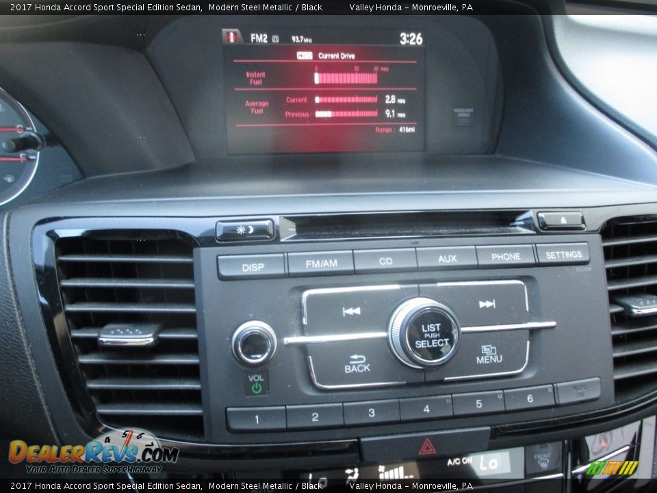 2017 Honda Accord Sport Special Edition Sedan Modern Steel Metallic / Black Photo #15