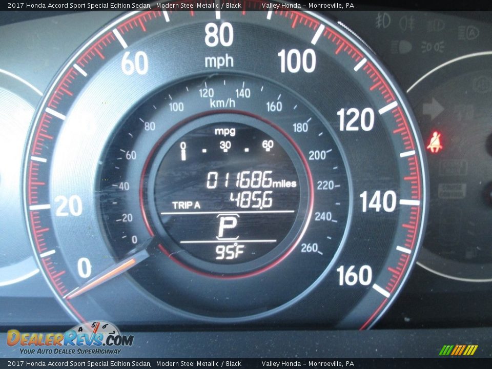 2017 Honda Accord Sport Special Edition Sedan Modern Steel Metallic / Black Photo #20