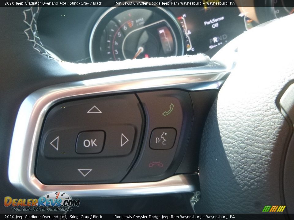 2020 Jeep Gladiator Overland 4x4 Sting-Gray / Black Photo #19