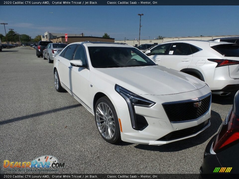 2020 Cadillac CT6 Luxury AWD Crystal White Tricoat / Jet Black Photo #1