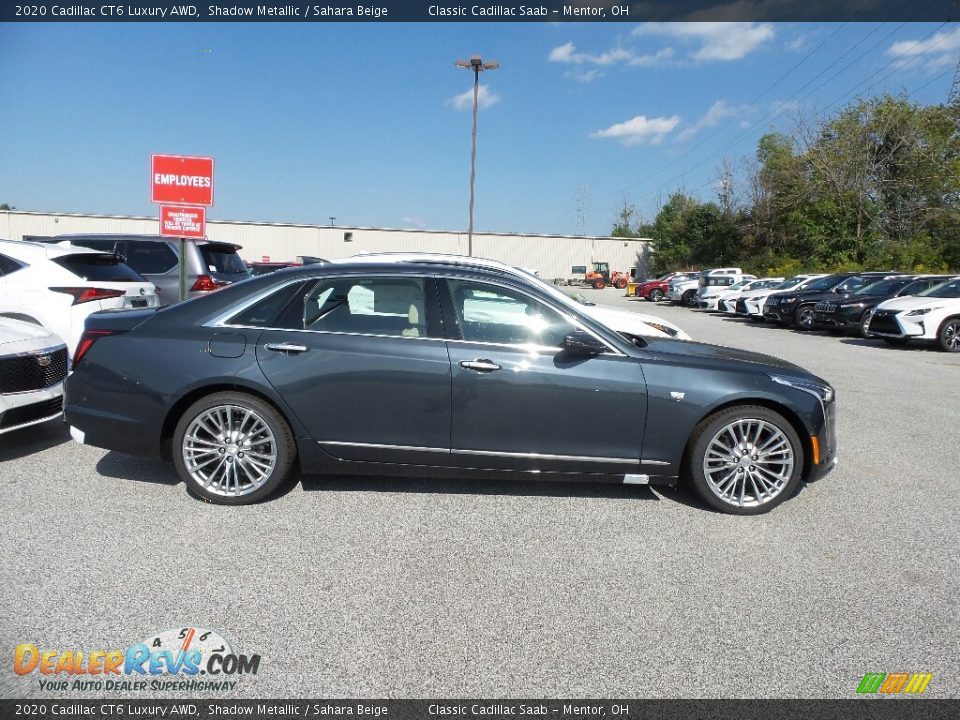 2020 Cadillac CT6 Luxury AWD Shadow Metallic / Sahara Beige Photo #2