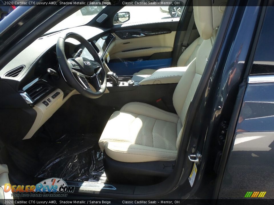 2020 Cadillac CT6 Luxury AWD Shadow Metallic / Sahara Beige Photo #3