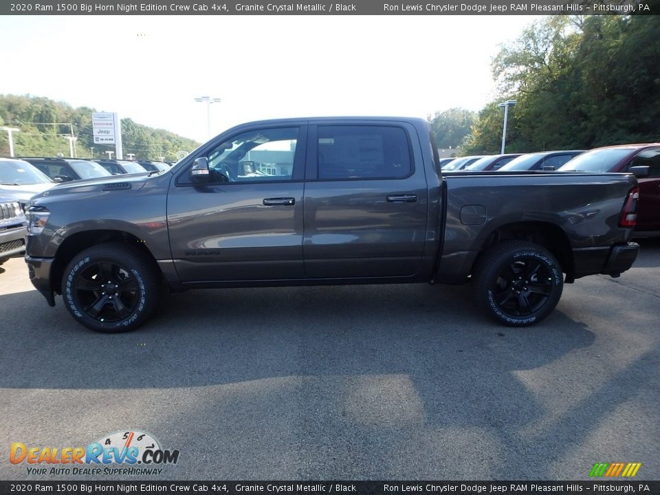 2020 Ram 1500 Big Horn Night Edition Crew Cab 4x4 Granite Crystal Metallic / Black Photo #2