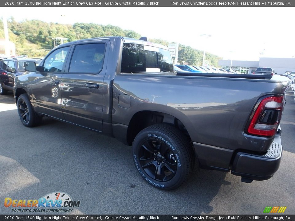 2020 Ram 1500 Big Horn Night Edition Crew Cab 4x4 Granite Crystal Metallic / Black Photo #3
