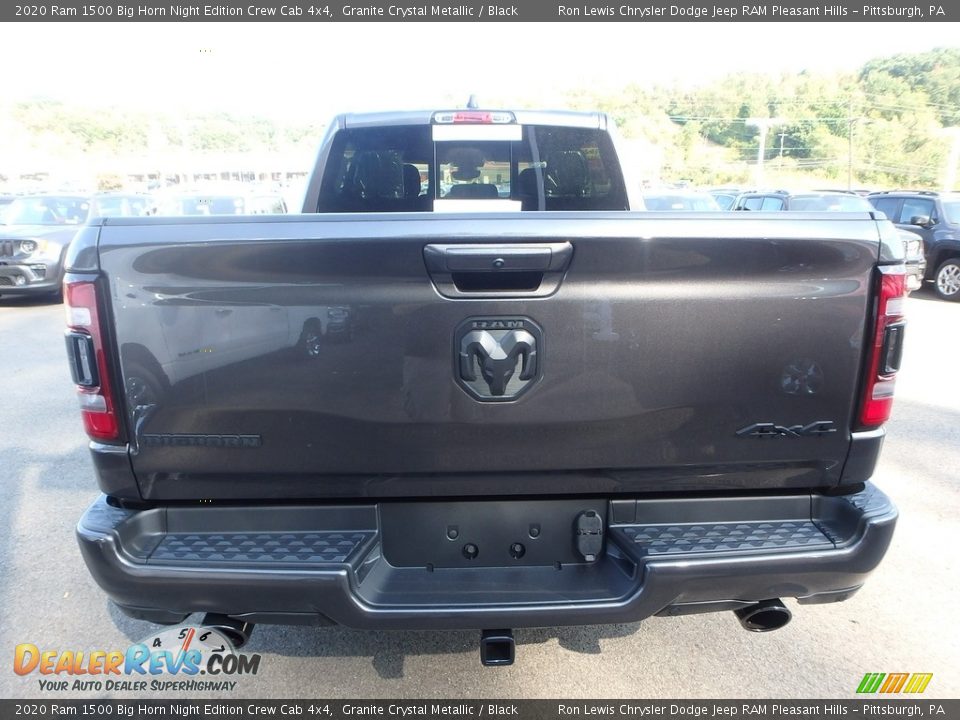 2020 Ram 1500 Big Horn Night Edition Crew Cab 4x4 Granite Crystal Metallic / Black Photo #4