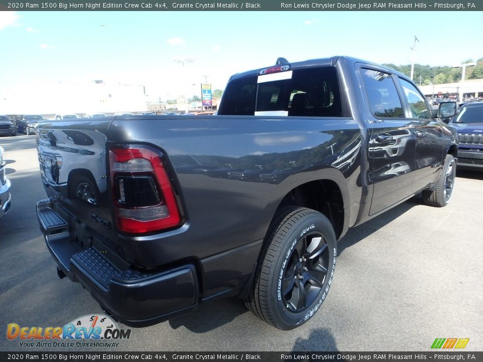 2020 Ram 1500 Big Horn Night Edition Crew Cab 4x4 Granite Crystal Metallic / Black Photo #6