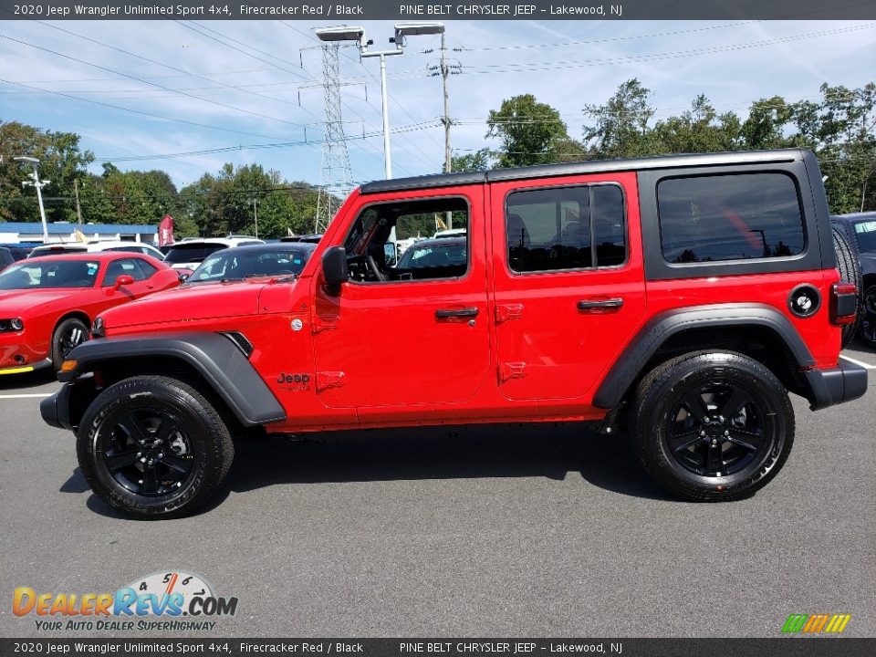 2020 Jeep Wrangler Unlimited Sport 4x4 Firecracker Red / Black Photo #1