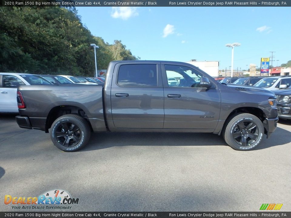 2020 Ram 1500 Big Horn Night Edition Crew Cab 4x4 Granite Crystal Metallic / Black Photo #7