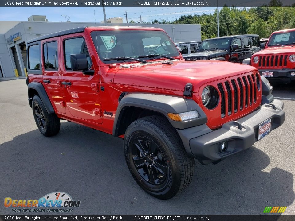 2020 Jeep Wrangler Unlimited Sport 4x4 Firecracker Red / Black Photo #2