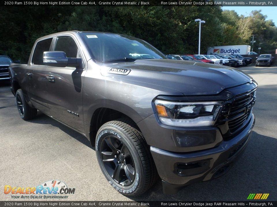 2020 Ram 1500 Big Horn Night Edition Crew Cab 4x4 Granite Crystal Metallic / Black Photo #8