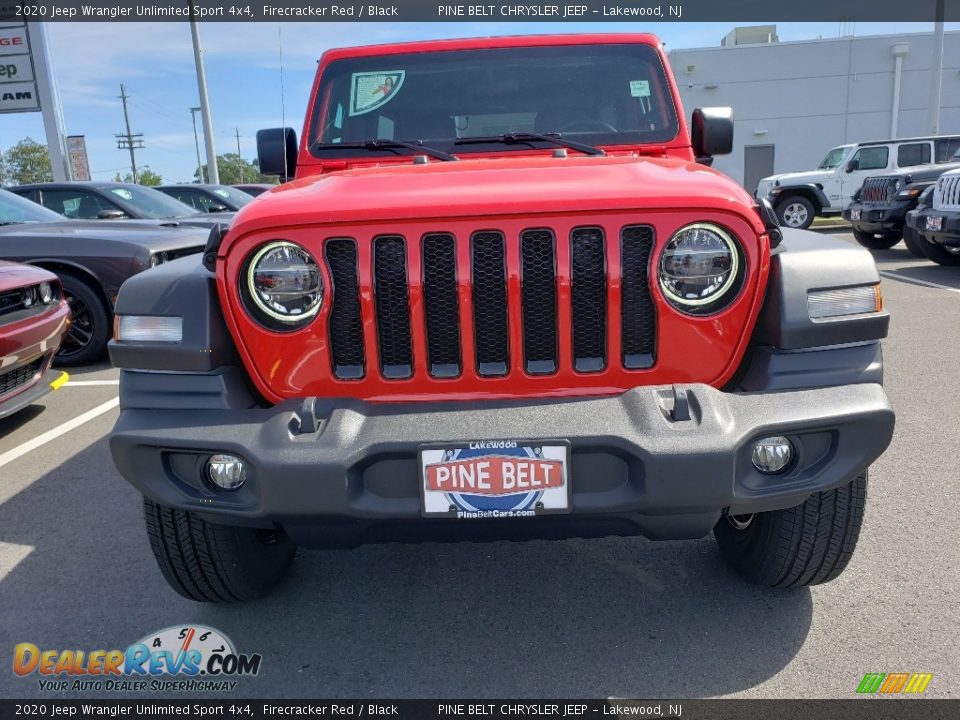 2020 Jeep Wrangler Unlimited Sport 4x4 Firecracker Red / Black Photo #3