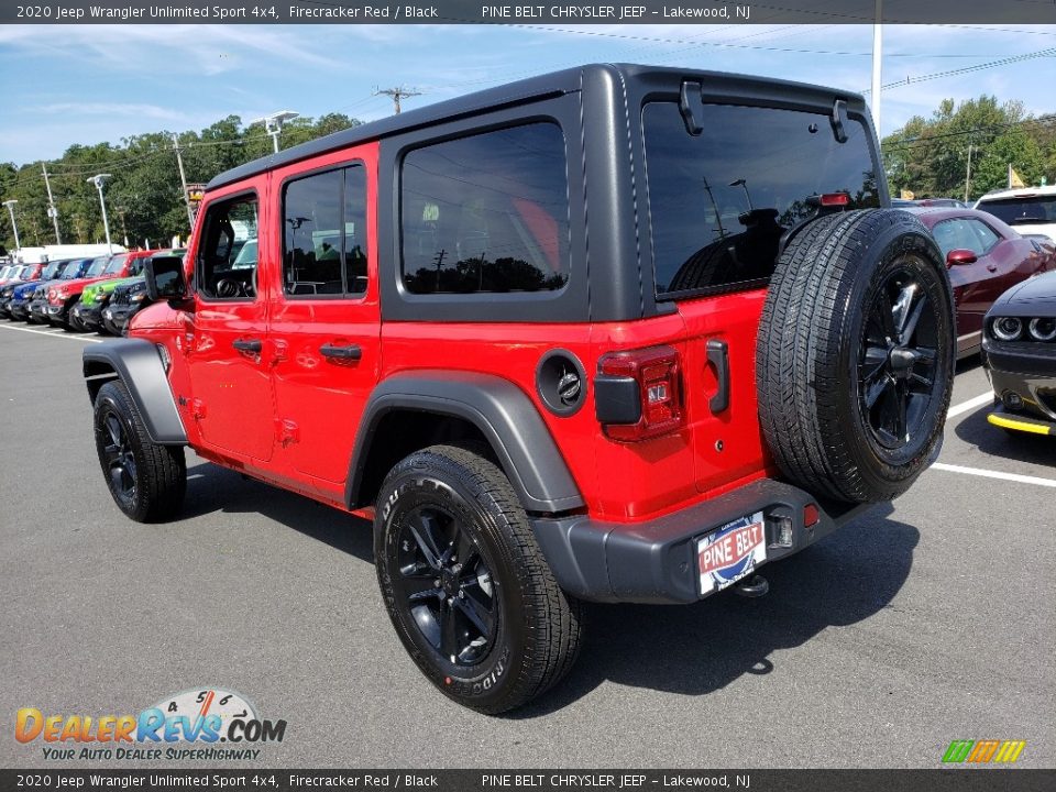 2020 Jeep Wrangler Unlimited Sport 4x4 Firecracker Red / Black Photo #4