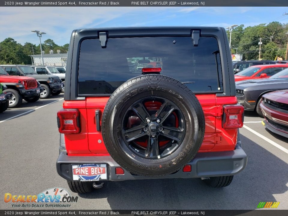 2020 Jeep Wrangler Unlimited Sport 4x4 Firecracker Red / Black Photo #5