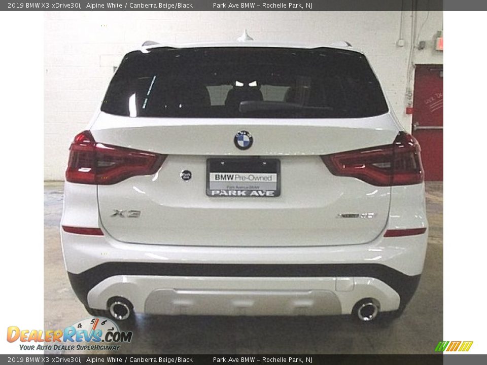 2019 BMW X3 xDrive30i Alpine White / Canberra Beige/Black Photo #4