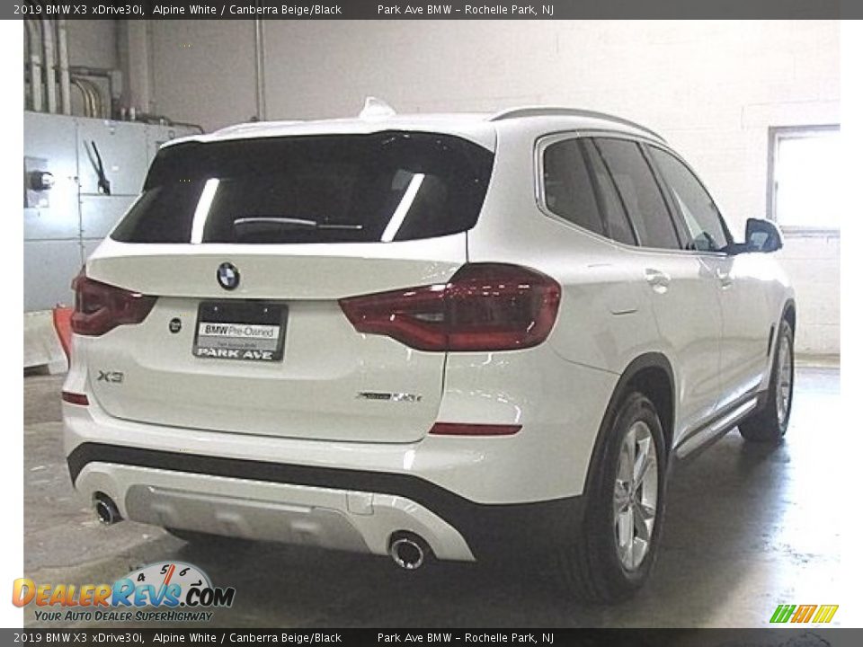 2019 BMW X3 xDrive30i Alpine White / Canberra Beige/Black Photo #5