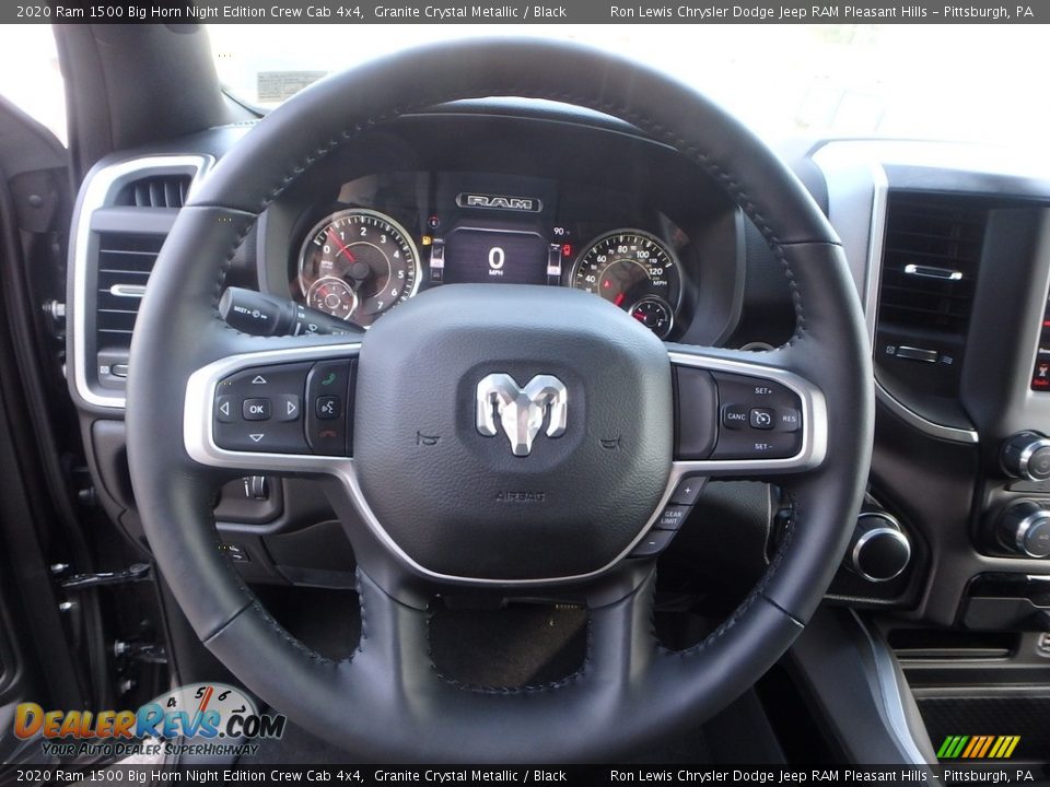 2020 Ram 1500 Big Horn Night Edition Crew Cab 4x4 Granite Crystal Metallic / Black Photo #18