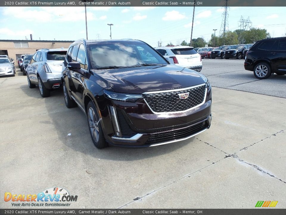 2020 Cadillac XT6 Premium Luxury AWD Garnet Metallic / Dark Auburn Photo #1