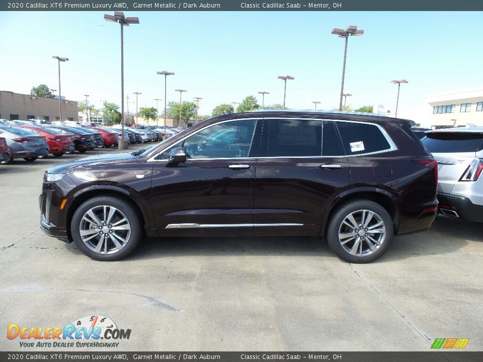 2020 Cadillac XT6 Premium Luxury AWD Garnet Metallic / Dark Auburn Photo #2