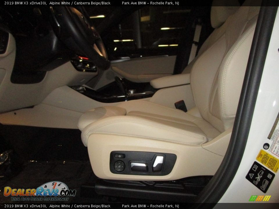 2019 BMW X3 xDrive30i Alpine White / Canberra Beige/Black Photo #10