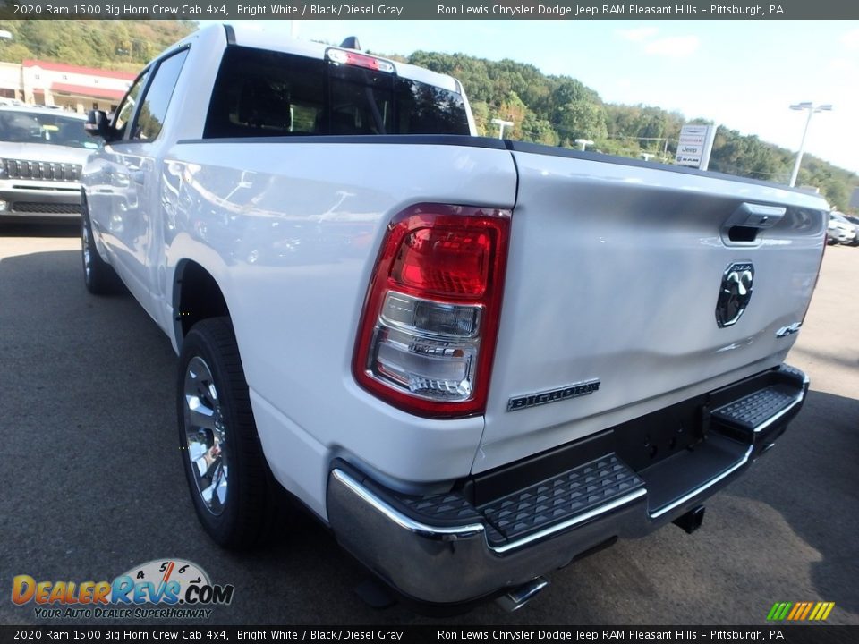 2020 Ram 1500 Big Horn Crew Cab 4x4 Bright White / Black/Diesel Gray Photo #3