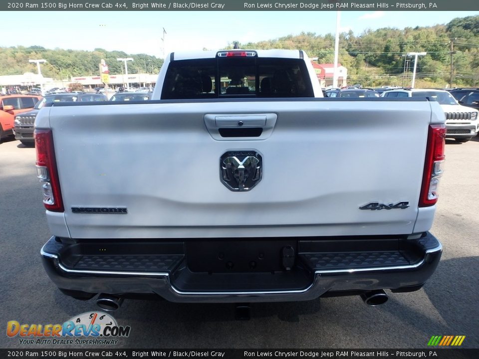 2020 Ram 1500 Big Horn Crew Cab 4x4 Bright White / Black/Diesel Gray Photo #4