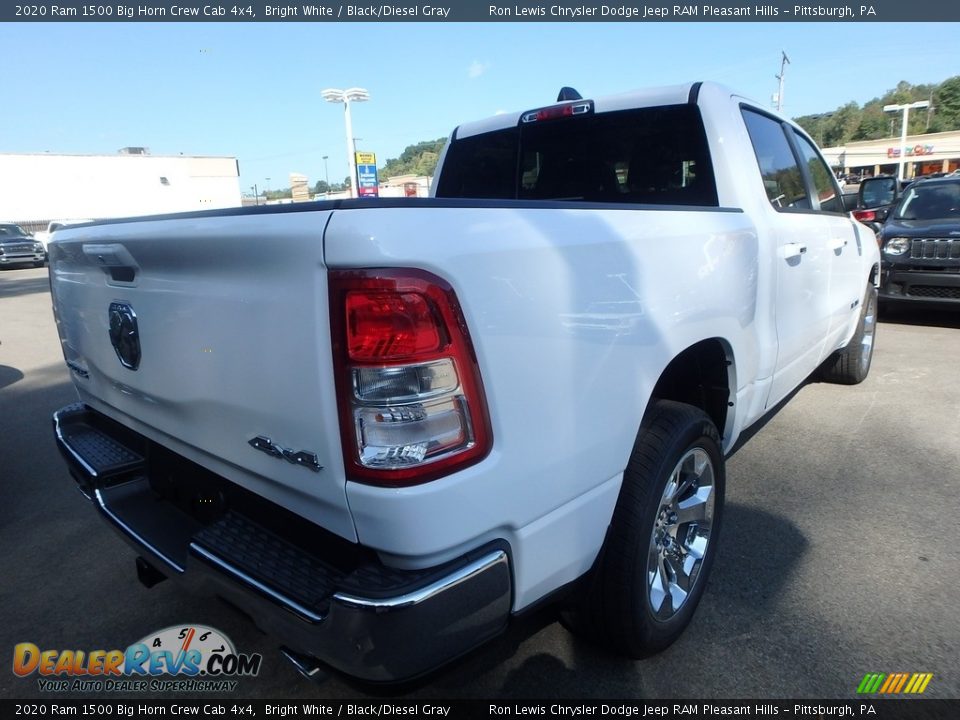 2020 Ram 1500 Big Horn Crew Cab 4x4 Bright White / Black/Diesel Gray Photo #6