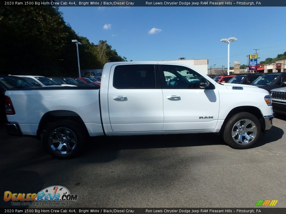 2020 Ram 1500 Big Horn Crew Cab 4x4 Bright White / Black/Diesel Gray Photo #7