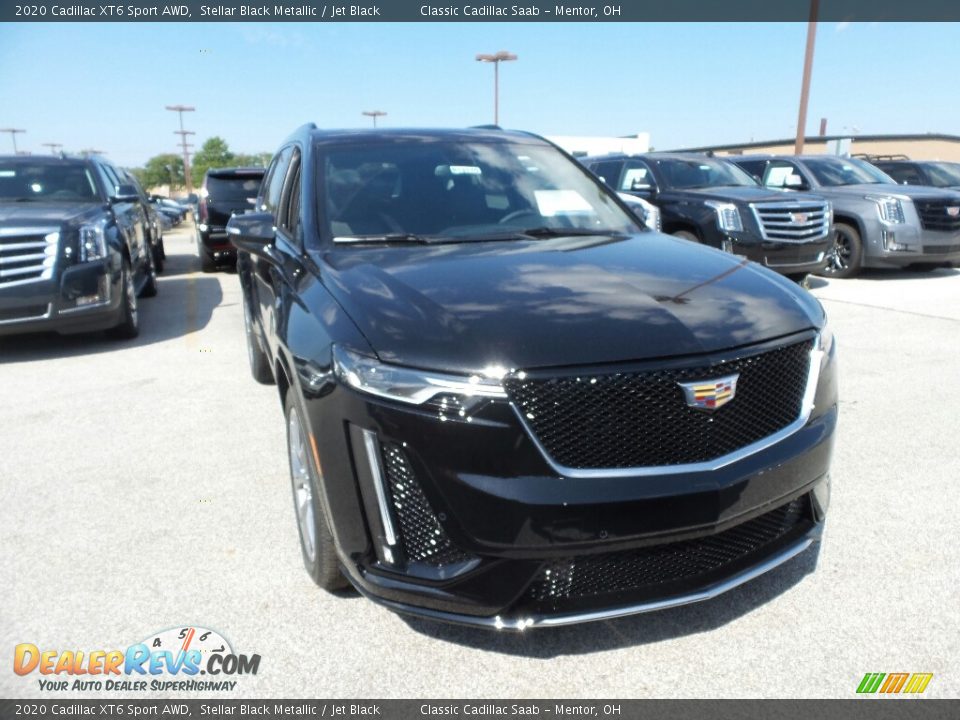 2020 Cadillac XT6 Sport AWD Stellar Black Metallic / Jet Black Photo #1