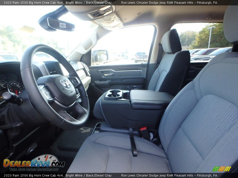 2020 Ram 1500 Big Horn Crew Cab 4x4 Bright White / Black/Diesel Gray Photo #11