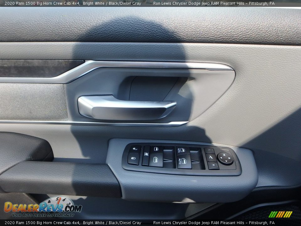 2020 Ram 1500 Big Horn Crew Cab 4x4 Bright White / Black/Diesel Gray Photo #14
