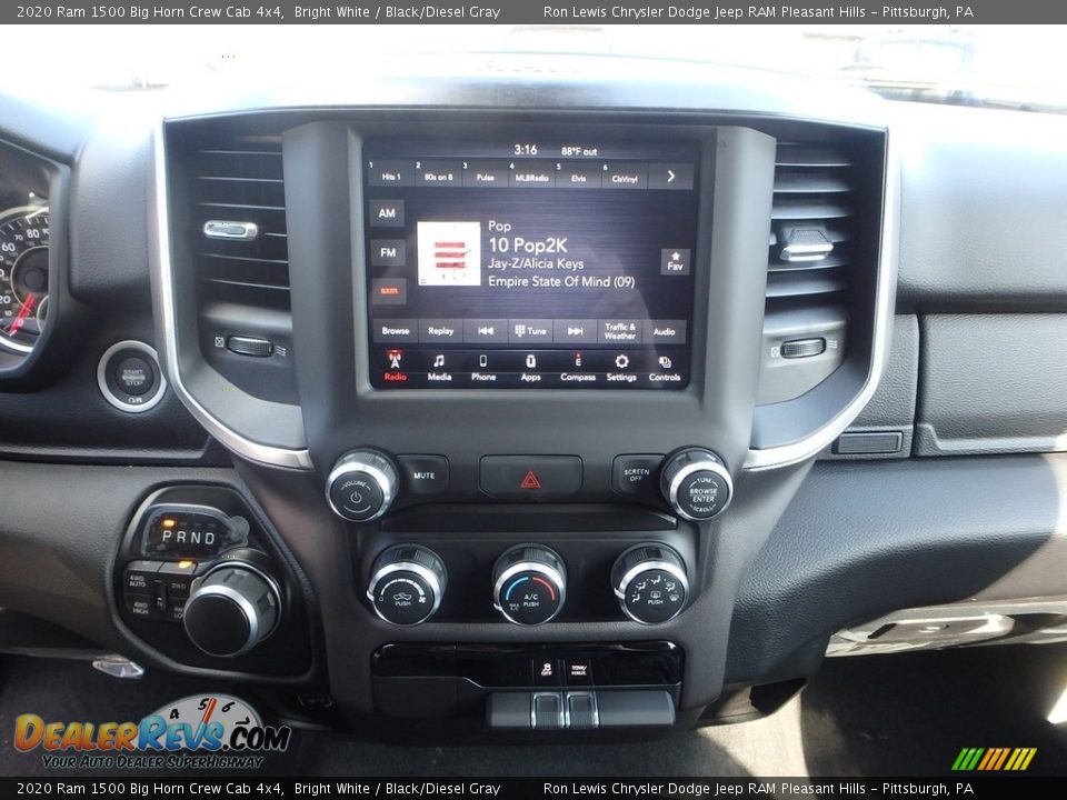 2020 Ram 1500 Big Horn Crew Cab 4x4 Bright White / Black/Diesel Gray Photo #17