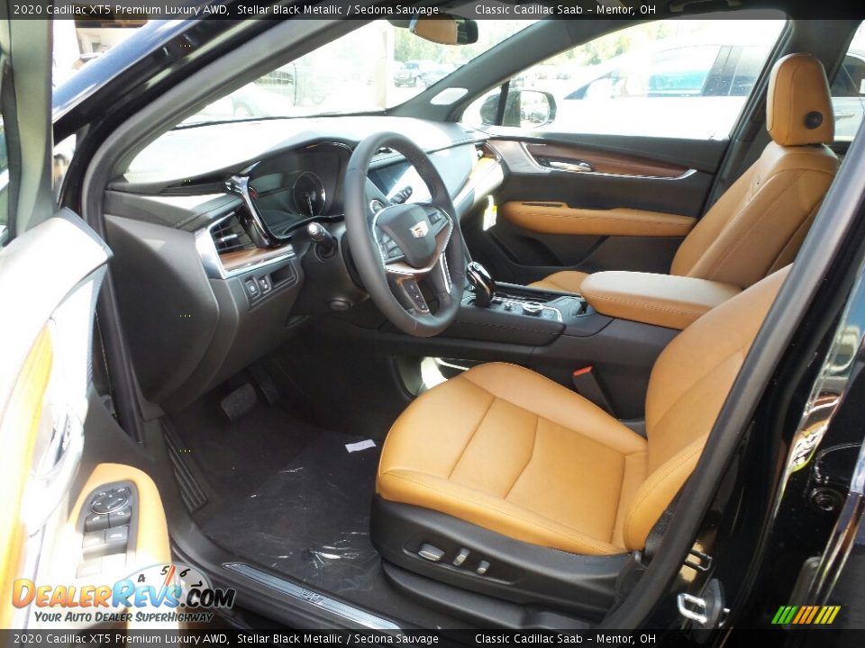 2020 Cadillac XT5 Premium Luxury AWD Stellar Black Metallic / Sedona Sauvage Photo #3